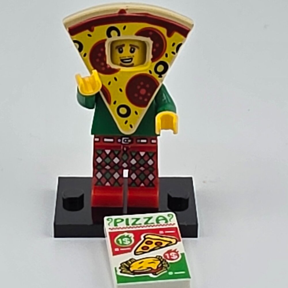 NEW! Pizza Minifigure Pizza Lego Compatible Minifig Pizza Man Costume Minifig